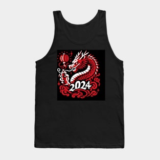 Year of the Dragon Stencil Tank Top